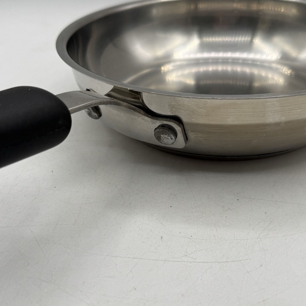 Kitchen Aid 8" Saute Fry Pan TQQ01 Stainless Steel Bonded Made In The USA NO LID - Picture 6 of 10